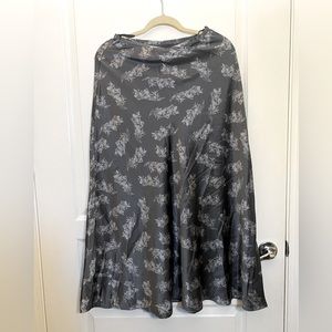 Banana Republic Skirts | Silk Maxi Skirt | Color: Silver | Size: 4 | NT
